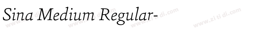 Sina Medium Regular字体转换